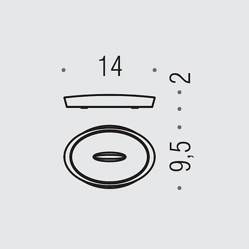 Мыльница Colombo Plus W4940.CR настольная, хром Мыльница Colombo Plus W4940.CR настольная, хром
