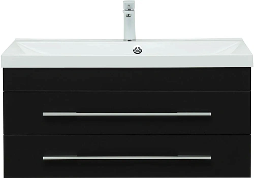 Тумба под раковину Aquanet Верона 90 New черный матовый 00272429 Тумба под раковину Aquanet Верона 90 New черный матовый 00272429