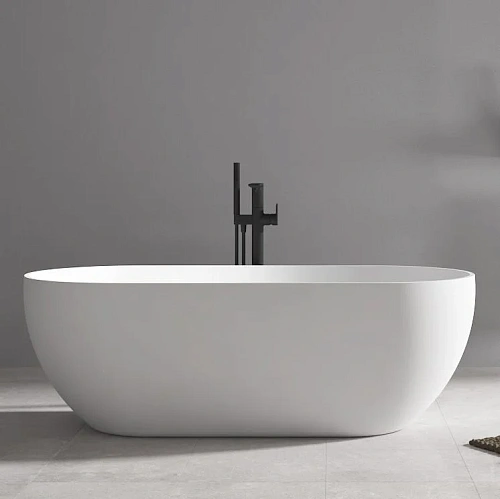 Ванна отдельностоящая ABBER AB9241MW 172x79 универсальная, белая матовая, акриловая Ванна отдельностоящая ABBER AB9241MW 172x79 универсальная, белая матовая, акриловая