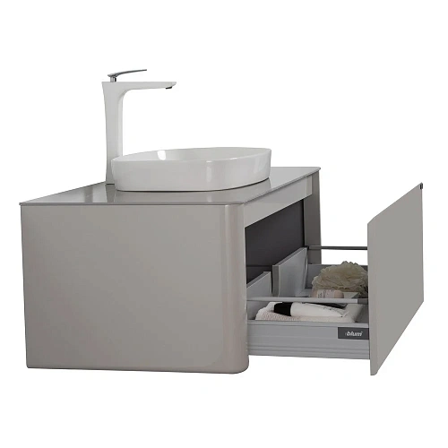 Тумба с раковиной Black&White U915.1000 Blum металлический ящик, керамогранит / раковина (1000x545x4 9151000 Тумба с раковиной Black&White U915.1000 Blum металлический ящик, керамогранит / раковина (1000x545x4 9151000