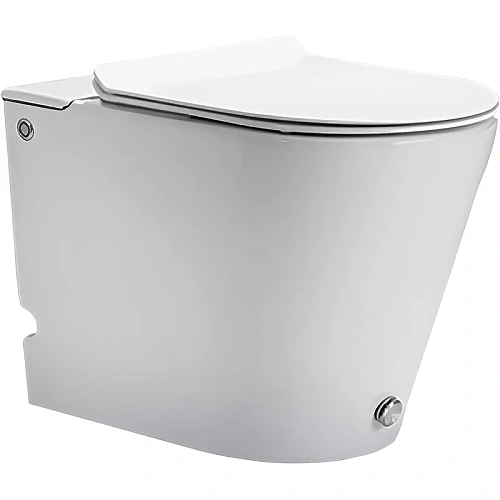 Унитаз приставной Ceruttispa ARGENTERA Pulse CT7267 с функцией импульсного смыва, сиденье микролифт Унитаз приставной Ceruttispa ARGENTERA Pulse CT7267 с функцией импульсного смыва, сиденье микролифт