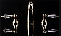 Смеситель для раковины Boheme SWAROVSKI 297-SW на 3 отверстия, ручки белые Смеситель для раковины Boheme SWAROVSKI 297-SW на 3 отверстия, ручки белые