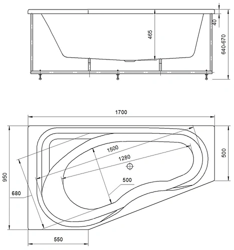 Акриловая ванна Aquatek Медея левая гидромасс +спинмасс6форс с фронтальным экраном MED180-0000018 Акриловая ванна Aquatek Медея левая гидромасс +спинмасс6форс с фронтальным экраном MED180-0000018