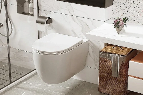 Комплект унитаза ABBER Bequem AC1105P белый с импульсным смывом с инсталляцией AC0101P Комплект унитаза ABBER Bequem AC1105P белый с импульсным смывом с инсталляцией AC0101P