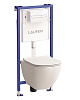 Комплект унитаза Laufen Basal VPACK 6.2071.2.000.000.3 с инсталляцией, клавишей смыва и сиденьем