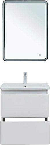 Тумба под раковину Aquanet Эмбер 60 белый матовый 00330465 напольная/подвесная Тумба под раковину Aquanet Эмбер 60 белый матовый 00330465 напольная/подвесная