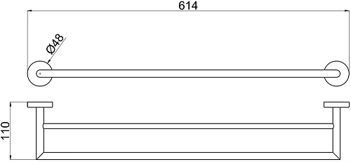 Полотенцедержатель Allen Brau Priority 6.31012-BN Полотенцедержатель Allen Brau Priority 6.31012-BN