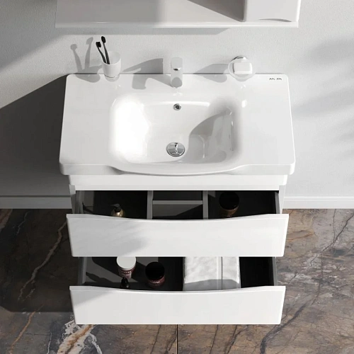 Тумба под раковину AM.PM Like M80FHX0802WG подвесная, 80 см, белый Тумба под раковину AM.PM Like M80FHX0802WG подвесная, 80 см, белый