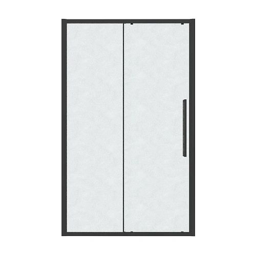 Душевая дверь GROSSMAN Cosmo 100.K33.02.130.21.02 (130x195) черный матовый, стекло шиншилла Душевая дверь GROSSMAN Cosmo 100.K33.02.130.21.02 (130x195) черный матовый, стекло шиншилла