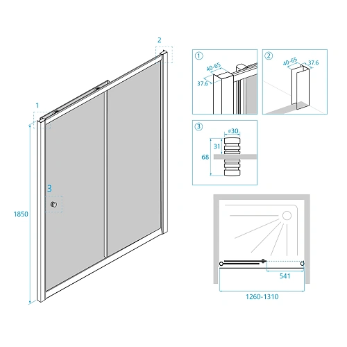 Душевая дверь RGW Classic CL-12 04091213-11 Душевая дверь RGW Classic CL-12 04091213-11