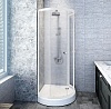 Душевой уголок Radomir Стронг 110х110 1-09-2-0-0-1821 стекла матовые, профиль матовый хром