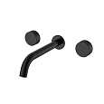 Детальная картинка товара «смеситель для раковины boheme stick 152-2-b.4 встравиваемый spirale на 3 отверстия black»