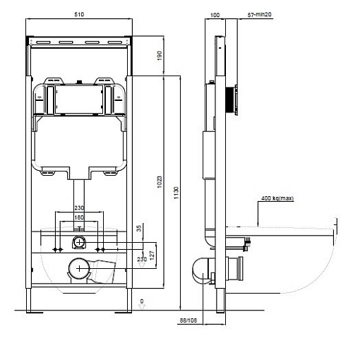 Инсталляция для унитаза Aquatek Easy Fix 51 INS-0000009 Инсталляция для унитаза Aquatek Easy Fix 51 INS-0000009