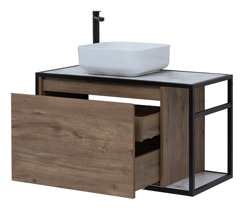 Тумба под раковину Aquanet Nova Lite Loft 90 L дуб рустикальный 00261660 Тумба под раковину Aquanet Nova Lite Loft 90 L дуб рустикальный 00261660