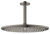 Картинка анонса товара «верхний душ grohe rainshower с потолочным кронштейном, темный графит матовый (26067al0)»