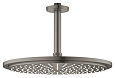 Верхний душ GROHE Rainshower с потолочным кронштейном, темный графит матовый (26067AL0) Верхний душ GROHE Rainshower с потолочным кронштейном, темный графит матовый (26067AL0)