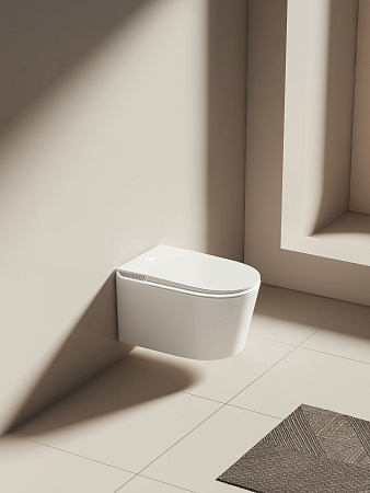 Унитаз подвесной Allen Brau Smart 4.I1001.20 с крышкой, белый, с функцией биде