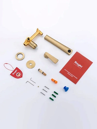 Смеситель для раковины Raglo R07.11.03 встраиваемый, монолитный, сатин золотой Смеситель для раковины Raglo R07.11.03 встраиваемый, монолитный, сатин золотой