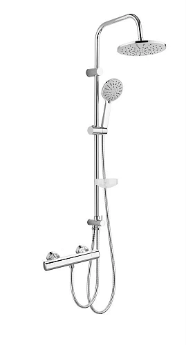 Душевая система Agger Thermo A2492200 с термостатом, хром Душевая система Agger Thermo A2492200 с термостатом, хром