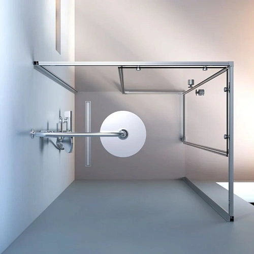 Душевой уголок AM.PM X-Joy W94G-403-10080-MТ Slide 100х80, хром матовый, стекло прозрачное Душевой уголок AM.PM X-Joy W94G-403-10080-MТ Slide 100х80, хром матовый, стекло прозрачное