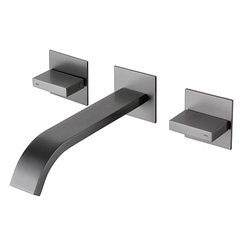 Смеситель для раковины ABBER Wasserfall AF8612NG скрытого монтажа, никель Смеситель для раковины ABBER Wasserfall AF8612NG скрытого монтажа, никель