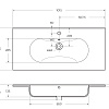 Раковина BelBagno LOVE LOV-1000-LVB 1010x460 Раковина BelBagno LOVE LOV-1000-LVB 1010x460