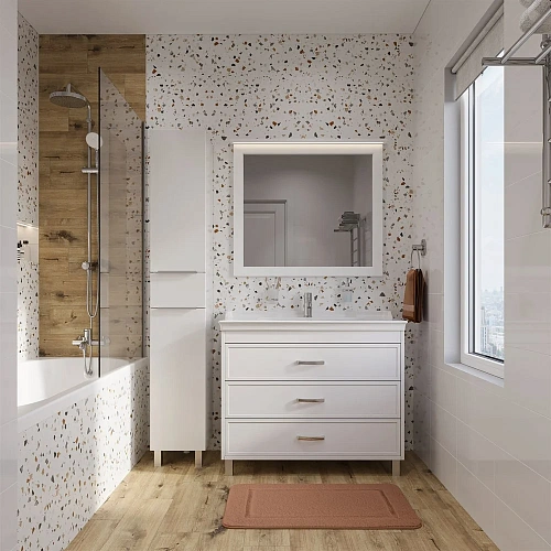 Комплект мебели STWORKI Хальмстад 100 белая, под дерево (комплект, гарнитур) 505729 Комплект мебели STWORKI Хальмстад 100 белая, под дерево (комплект, гарнитур) 505729