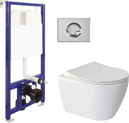 Инсталляция Berges Wasserhaus NOVUM 042223 c унитазом GEO Rimless Инсталляция Berges Wasserhaus NOVUM 042223 c унитазом GEO Rimless