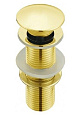 Донный клапан CeramaLux RD012 без перелива, золотой Донный клапан CeramaLux RD012 без перелива, золотой