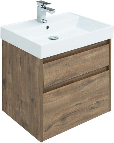 Тумба под раковину Aquanet Nova Lite 60 дуб рустикальный (2 ящика) 00249512 Тумба под раковину Aquanet Nova Lite 60 дуб рустикальный (2 ящика) 00249512