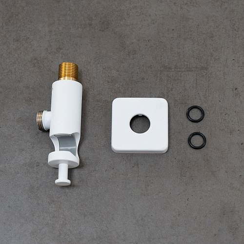 Шланговое подключение Lemark LM3785MW с креплением для лейки белый матовый Шланговое подключение Lemark LM3785MW с креплением для лейки белый матовый