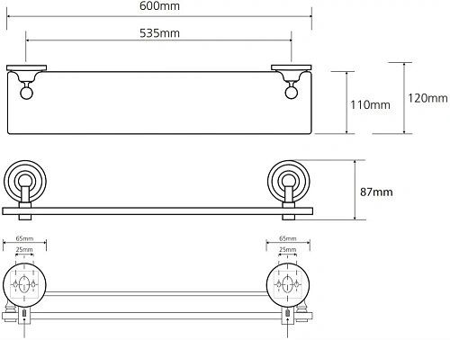 Полка Bemeta RETRO 144302242 Полка Bemeta RETRO 144302242