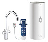 Картинка анонса товара «смеситель для кухни grohe red duo new с функцией кипячения воды (водонагреватель l-size в комплекте) 30079001»