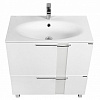 Картинка анонса товара «тумба с раковиной aquaton марко 80 (1a1810k0mo010) белая»