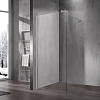 Картинка анонса товара «душевая перегородка vincea walk-in vsw-1h120clbn 1200x2000, брашированный никель, стекло прозрачное»