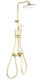 Душевая система Wonzon & Woghand с термостатом, брашированное золото (WW-B4113-BG) Душевая система Wonzon & Woghand с термостатом, брашированное золото (WW-B4113-BG)
