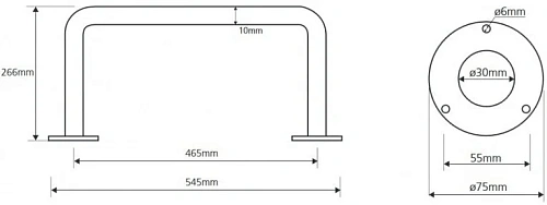 Поручень Bemeta HELP program 301102124 Поручень Bemeta HELP program 301102124