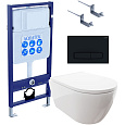 Комплект инсталляции Aquatek Standard INS-0000012 с унитазом ПОЛАРИС AQ0700-00 с сиденьем микролифт, кркпежомом KKI-0000002 клавишей смыва KDI0000025 SET Aquatek ПОЛАРИС-025 4в1