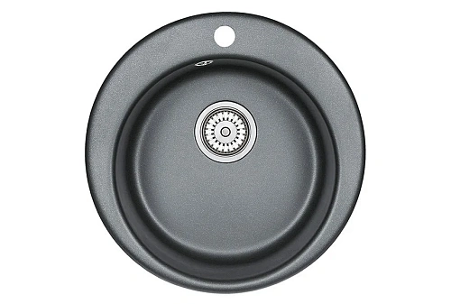 Кухонная мойка Granula 4801, ШВАРЦ (чёрный металлик), кварц 475 Кухонная мойка Granula 4801, ШВАРЦ (чёрный металлик), кварц 475