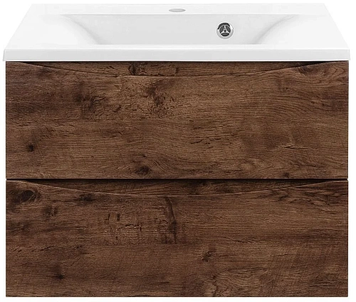 Тумба под раковину Vincea Mia 650 подвесная, 2 выкатных ящика soft close, R.Wood VMC-2MA650RW Тумба под раковину Vincea Mia 650 подвесная, 2 выкатных ящика soft close, R.Wood VMC-2MA650RW