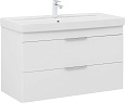 Тумба под раковину Aquanet Ирис New 100 белый глянец 00339280 подвесная Тумба под раковину Aquanet Ирис New 100 белый глянец 00339280 подвесная