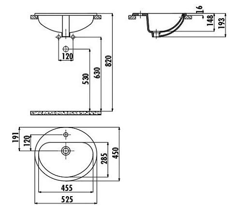 Раковина Creavit TP225-00CB00E-0000 52 см Раковина Creavit TP225-00CB00E-0000 52 см
