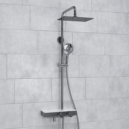 Душевая система WasserKRAFT A113.069.101.CH Thermo с термостатом хром Душевая система WasserKRAFT A113.069.101.CH Thermo с термостатом хром