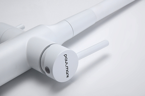 Смеситель для кухни Paulmark SALIX белый матовый Sa213419-WH Смеситель для кухни Paulmark SALIX белый матовый Sa213419-WH