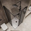Душевой уголок Niagara Nova NG-2829-34BLACK (90x90x195) квадратная, раздвижная, черный матовый, стекло тонированное Душевой уголок Niagara Nova NG-2829-34BLACK (90x90x195) квадратная, раздвижная, черный матовый, стекло тонированное
