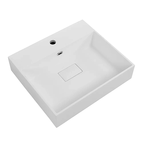 Раковина CEZARES 50262 Bianco белый матовый 510x450 искусственный камень solid surface Раковина CEZARES 50262 Bianco белый матовый 510x450 искусственный камень solid surface