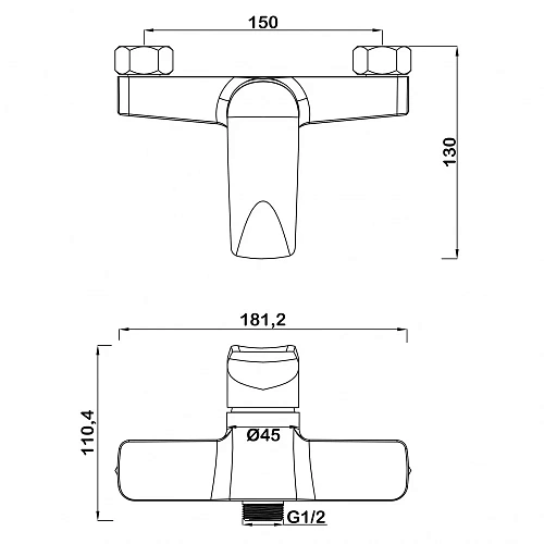 Смеситель для душа Swedbe Venado 1620 Смеситель для душа Swedbe Venado 1620
