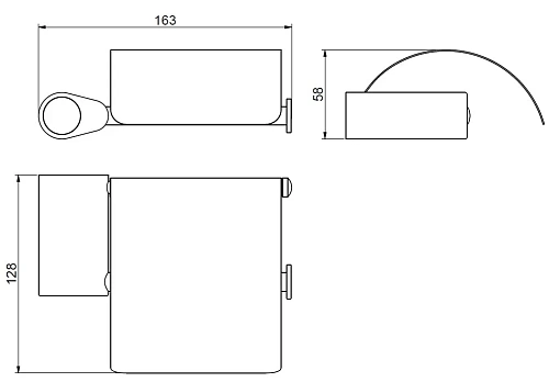 Держатель туалетной бумаги ART&MAX VERONA PUSH AM-M-034-CR с крышкой Держатель туалетной бумаги ART&MAX VERONA PUSH AM-M-034-CR с крышкой