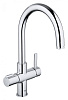 Картинка анонса товара «смеситель для кухни grohe red без бойлера, c-излив, хром (30033000)»