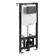 Инсталляция для унитаза WasserKRAFT Aller 10TLT.010.ME.MB04 с клавишей смыва черный Инсталляция для унитаза WasserKRAFT Aller 10TLT.010.ME.MB04 с клавишей смыва черный